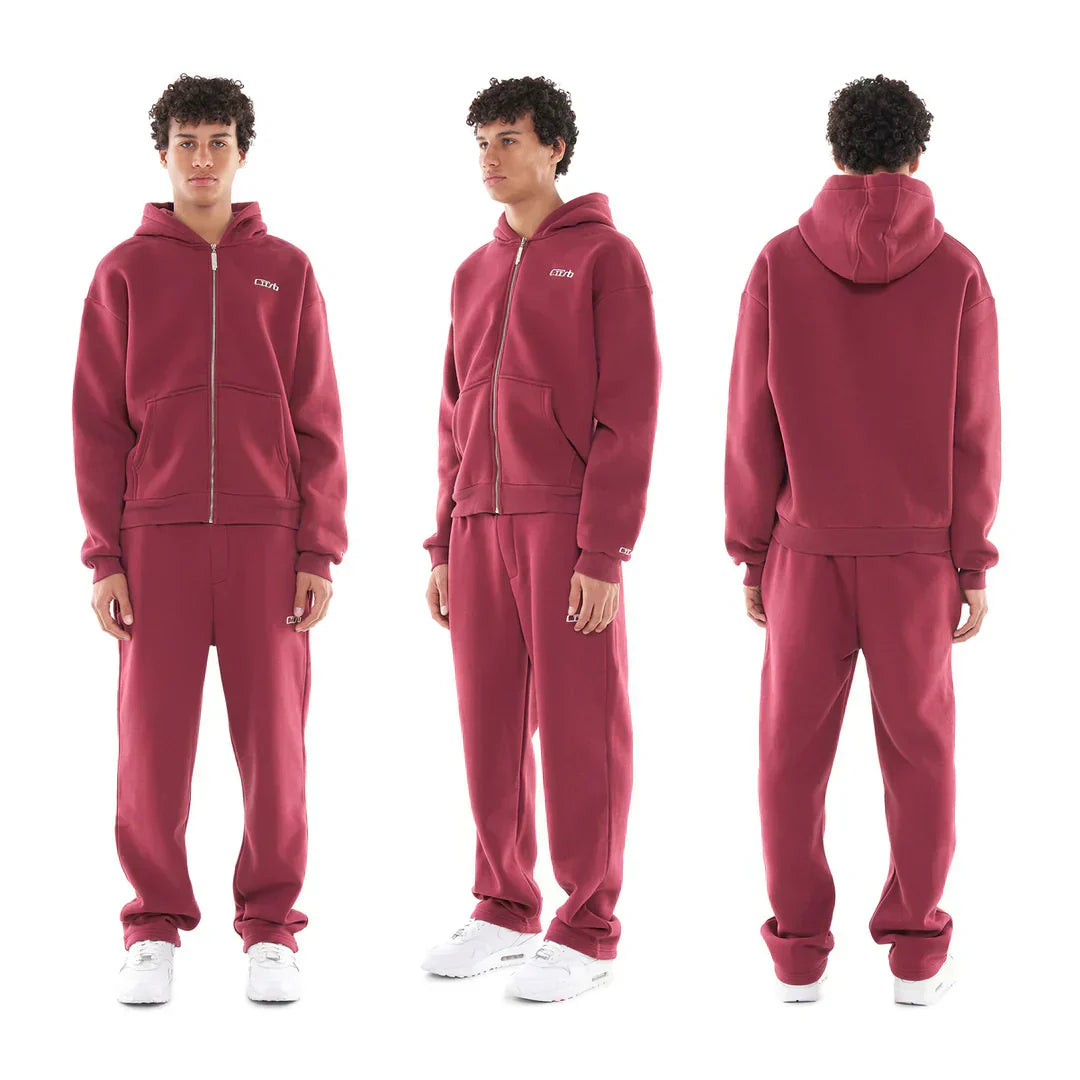 OPEN LEG JOGGER RICH RED
